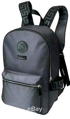 versace meander print backpack|Versace backpacks for men.